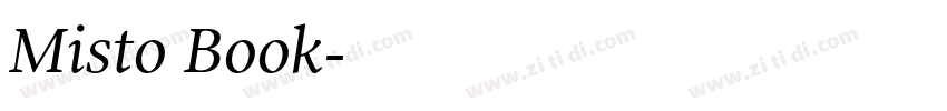 Misto Book字体转换